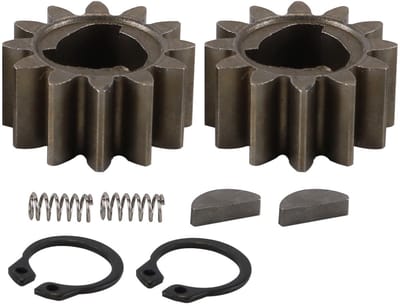 Dailygoods- Aandrijfwielen Complete Set - 2 Tandwielen - 2 Drukveren - 2 Steeksleutels - 2 Clips - Geschikt voor Versnellingsbakken 42661-VE2-800 - Grasmaaieronderdelen