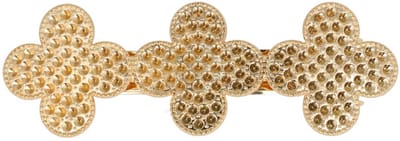 Haarsoires Haarspeld Patentspeld 7cm - Klavervorm – Metaal – Goud - Haarspelden voor Dames - Haarklem - Haarclip - Haaraccessoires - Hair Clip - Decoratieve Haaraccessoire