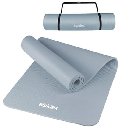 Yoga Mat 183 x 60 cm - Antislip en Huidvriendelijk - Fitness Matte met Draagriem voor Thuis en Gym