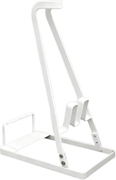 Stofzuigerhouder - Opslagstandaard Organizer - Ruimtebesparend Opbergen - Stevig IJzeren Ontwerp - 21B x 6H cm - Wit