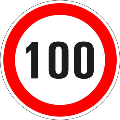 100 bord - kunststof 100 mm