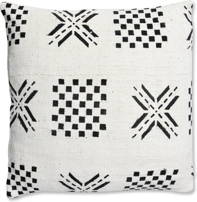 Poufs&Pillows Mudcloth kussen - Afrikaanse stijl - Handgemaakt - Mudcloth stof met origineel patroon - 45 x 45 cm