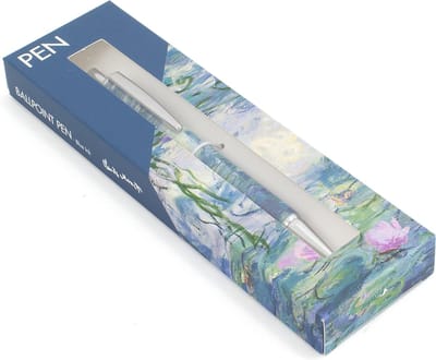 Ballpen in doosje, Waterlelies in avondlicht, Monet