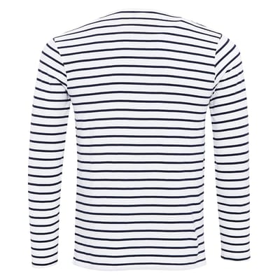 Premier Heren Long John met opgerolde mouwen T-Shirt (Wit/Zwaar)