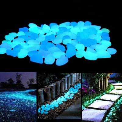 Dailygoods- Lichtgevende Kiezels - Decoratieve Steentjes - Buiten- en Binnendecoratie - Aquarium - Tuinpaden - Ultra Lange Levensduur - Decoratieve Stenen