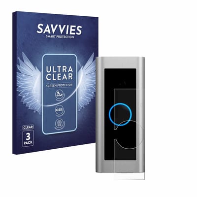 Savvies - Screenprotector voor Ring Video Doorbell Pro 2 - Folie Beschermfolie transparant 6 Stuks