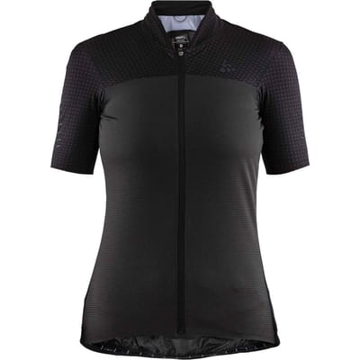 Craft - Maat S Hale Glow Jersey W Fietsshirt Vrouwen - Zwart