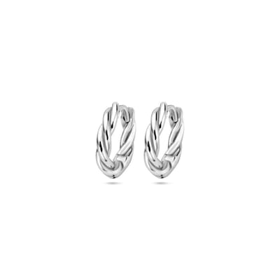 Zilver Gerhodineerd Klapoorringen Buis 2,5 MM 1340040