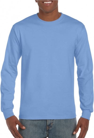 Leon & Soda T-shirt lange mouwen - heren - lichtblauw - katoen/polyester - normale fit S