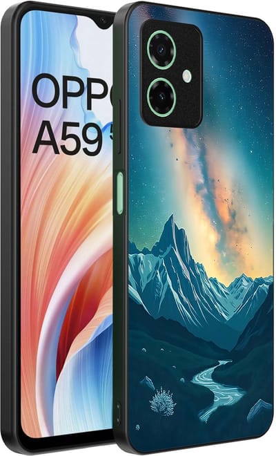 Smartphonica Telefoonhoesje Geschikt voor Oppo A59 met Sterrenhemel Opdruk - TPU Backcover Case With Space And Milkyway Design geschikt voor Oppo A59