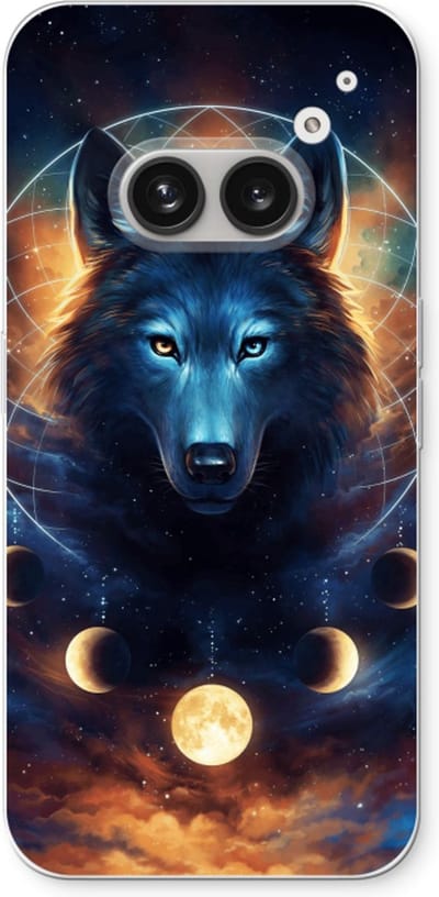 Case Company® - Hoesje geschikt voor Nothing Phone (2a) hoesje - Wolf Dreamcatcher - Soft Cover Telefoonhoesje - Bescherming aan alle Kanten en Schermrand