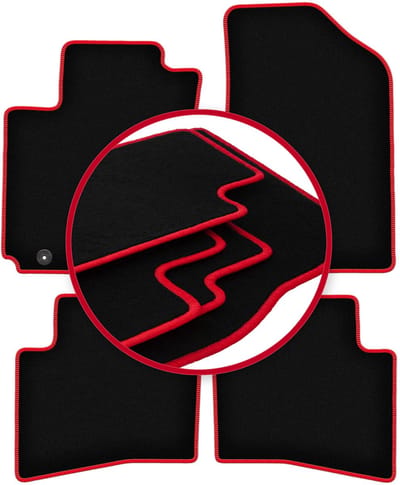CARLUX-RED automatten voor: Kia Rio III UB hatchback (2011-2017)