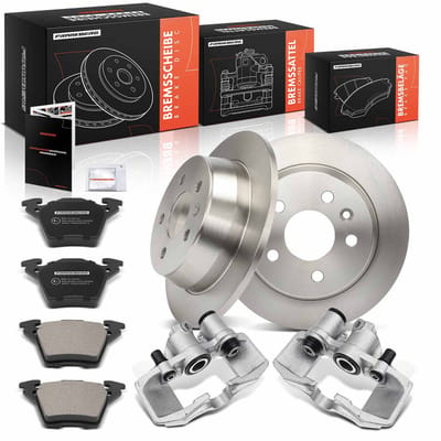 Frankberg 2x Remklauw+2x Remmen+4x Remblokken voor Mercedes-Benz