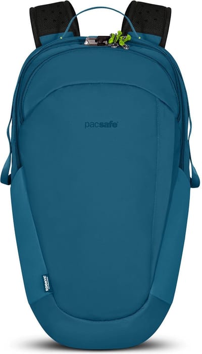 Pacsafe ECO Rugzak - 25L - Laptop 16 inch - RFID - Waterafstotend - Reistas - Anti-diefstal - Blauw