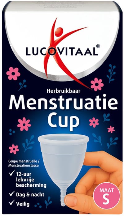 Lucovitaal Menstruatie Cup Maat S - 2 x - Voordeelverpakking