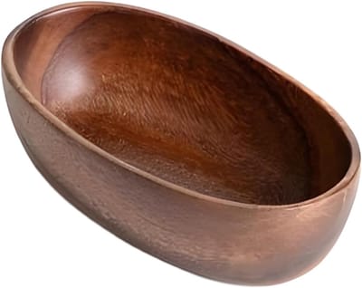 KZQ Houten Serveerschaal Bootvorm Massief Hout Natuurlijke Nerf Voor Fruit Brood En Dipsauzen Tafeldecoratie