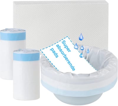 Toiletemmer zakken - 100 stuks - Toiletemmerzakken - Toiletzakken - Absorberende Pads