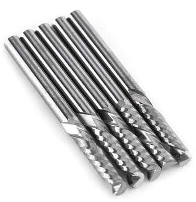 Allecto plus - Single Fluitfrees 3,175 mm Hardmetaal CNC Bit Set van 5