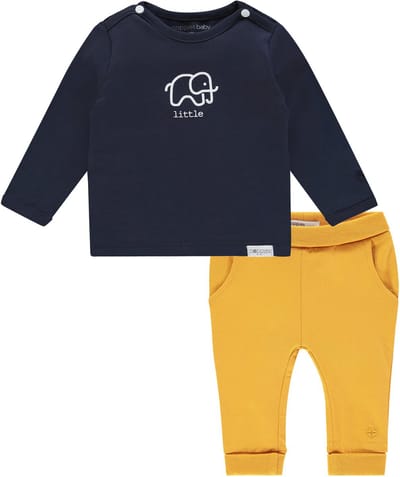 Noppies - Kledingset - 2delig - Broek Humpie oker - Shirt Amanda - Maat 68