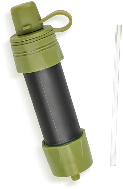 Dailygoods - Water filter - Outdoor water filter - Mini waterfiltratie systeem - 15 cm - Reizen - Overleven - Camping