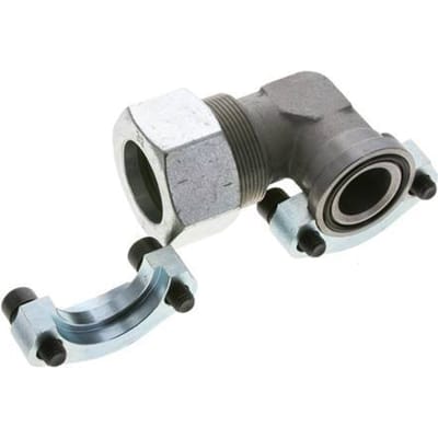 1-1/4'' SAE L-Flens 3000 psi Staal met 38S (M52x2) ISO 6162-1