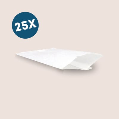 Papieren, sealbare geschenkzakjes - uitdeelzakjes - zakjes voor snoepjes, kleine spulletjes en marketingmateriaal (7x10 cm).
