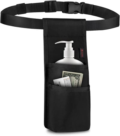 Professionele Massagefles Tas voor Massageolie, Organizer met Verstelbare Riem en Meerdere Vakken, Ideaal voor Therapeuten en Wellness Behandelingen