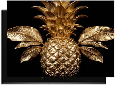 KitchenArt - Pine Luxe - Inductie Beschermer - 83x51.5 cm - Kookplaat Beschermer - Luxe Afdekplaat Inductieplaat - Anti-slip & Oprolbaar - Beschermmat Inductiekookplaat