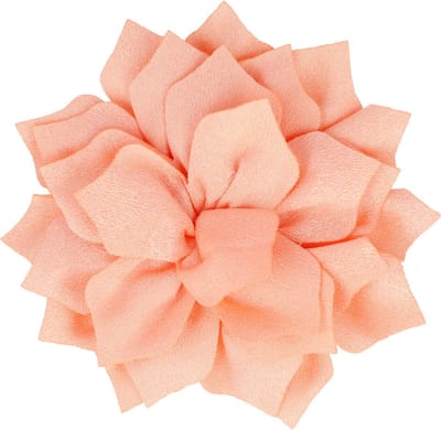 Haarsoires Haarspeld Duckklem 7cm – Bloemvorm van Stof – Zalmroze - Sterke Haarclip voor Styling & Dagelijks Gebruik - Hair Clip - Decoratieve Haaraccessoire
