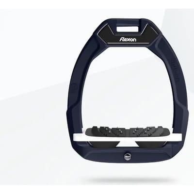 Veiligheidspalussen Paardrijden Gehemeld Ultra Grip Blauw/Wit/Zwart Flex-On Safe-On