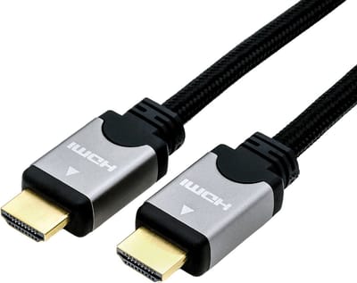 ROLINE HDMI HighSpeed kabel met Ethernet, M/M, zwart / zilver, 7,5 m