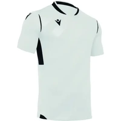 Macron Kimah Shirt Korte Mouw Heren - Wit / Zwart | Maat: 3XL