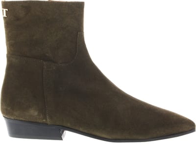 Toral Belinda Enkellaarsjes - Enkelboots met rits - Dames - Bruin - Maat 39
