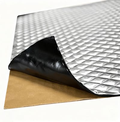 Zelfklevende Isolatiematten 40 x 25 cm - Geluidsisolatie en Warmte-isolatie voor Auto's, Deuren en Motorruimtes, Snijbaar voor Perfecte Pasvorm