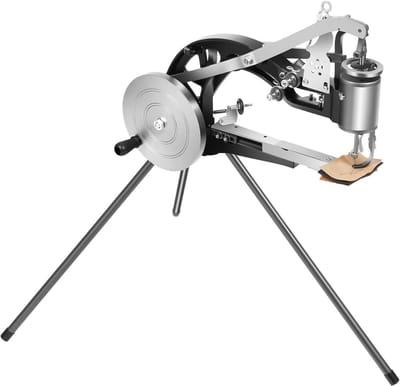 Handmatige Naaimachine - Schoenmaker Machine - Schoenen Repareren - 360 Graden Verstelbaar - 28x28x28 cm - Zwart