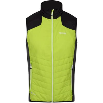 Regatta Heren Halton VI Lichtgewicht Body Warmer (Helder kiwi/zwart)