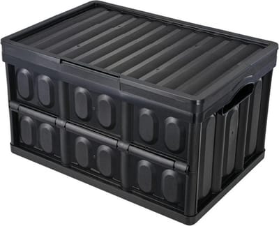 Opbergdoos met deksel - Set van 3 - Opbergbox 45L - PP Verhuisdozen - Opbergboxen - Opbergmanden kunststof