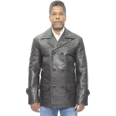 Heren rundleer Peacoat-Krakau