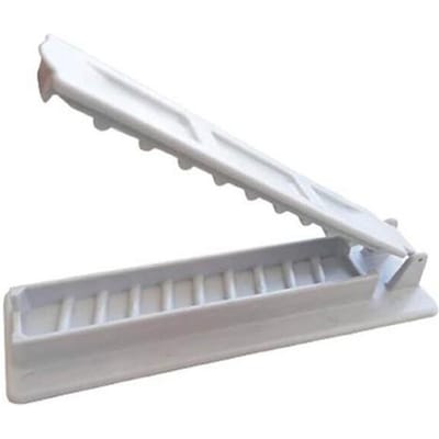 Nieuwe Kebab Maker Enkele Rij Barbecue Vleesspiesjes Grill Herbruikbaar Handig Camping Picknick BBQ Accessoires Gereedschap Keuken Gadget wit