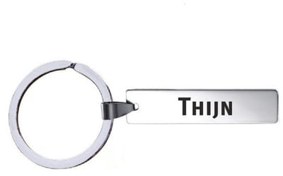 Sleutelhanger Met Naam - Thijn - RVS