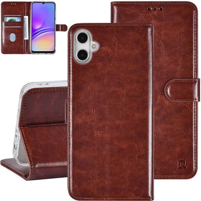 UNIQ Accessory Galaxy A05 Book Case hoesje Pasjeshouder - Bruin
