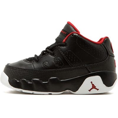 Air Jordan 9 Retro Low BT Zwarte Baby Sneakers Gym-Rood-Wit 833906-001 26 black
