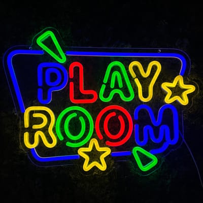Neon Lamp - Play Room - Dimbaar - Incl. Ophangmateriaal - Neon Sign - Neon Verlichting - Neon Led Lamp - Wandlamp