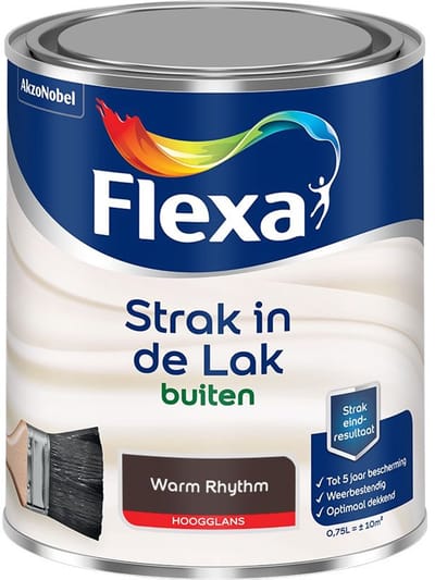 Flexa - Strak In De Lak Buitenlak Hoogglans - Warm Rhythm - Mengverf - 750 Ml