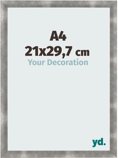 Your Decoration - Fotolijst A4 21x 29,7 cm - MDF - Metaal Vintage - Pisa