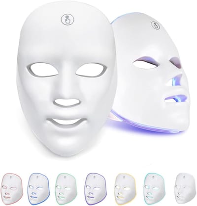 HEZIVO® Led Masker - 7 Kleur Gezichtsmasker - Huidverjongingsapparaat - Licht Therapie - Jonge Huid - Met Timerfunctie