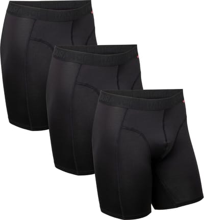 DANISH ENDURANCE Sportonderbroeken Heren - Extra Lang - Sport Boxershorts - 3 pack - Zwart - Maat XXL
