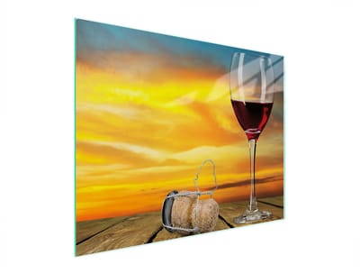 TMK ArtDeko - Snijplank van glas - 52x40 cm - Hittebestendige Siliconen Noppen - Antibacterieel