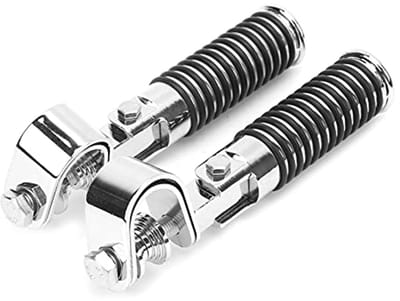 Opvouwbare Motorfiets Voetsteunen 25 mm voor 1 inch Beugel met Klem - Duurzaam en Sterk