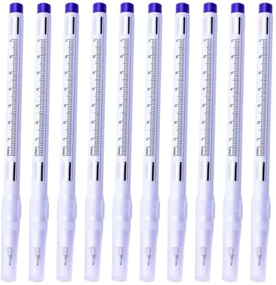 Dailygoods- Skin Marker - 10 Stuks - Niet-giftige Inkt - Hygiënisch - Waterdicht - Voor Tatoeages/Piercings - Fijne Punten voor Nauwkeurige Lijnen - Tatoeagemarker